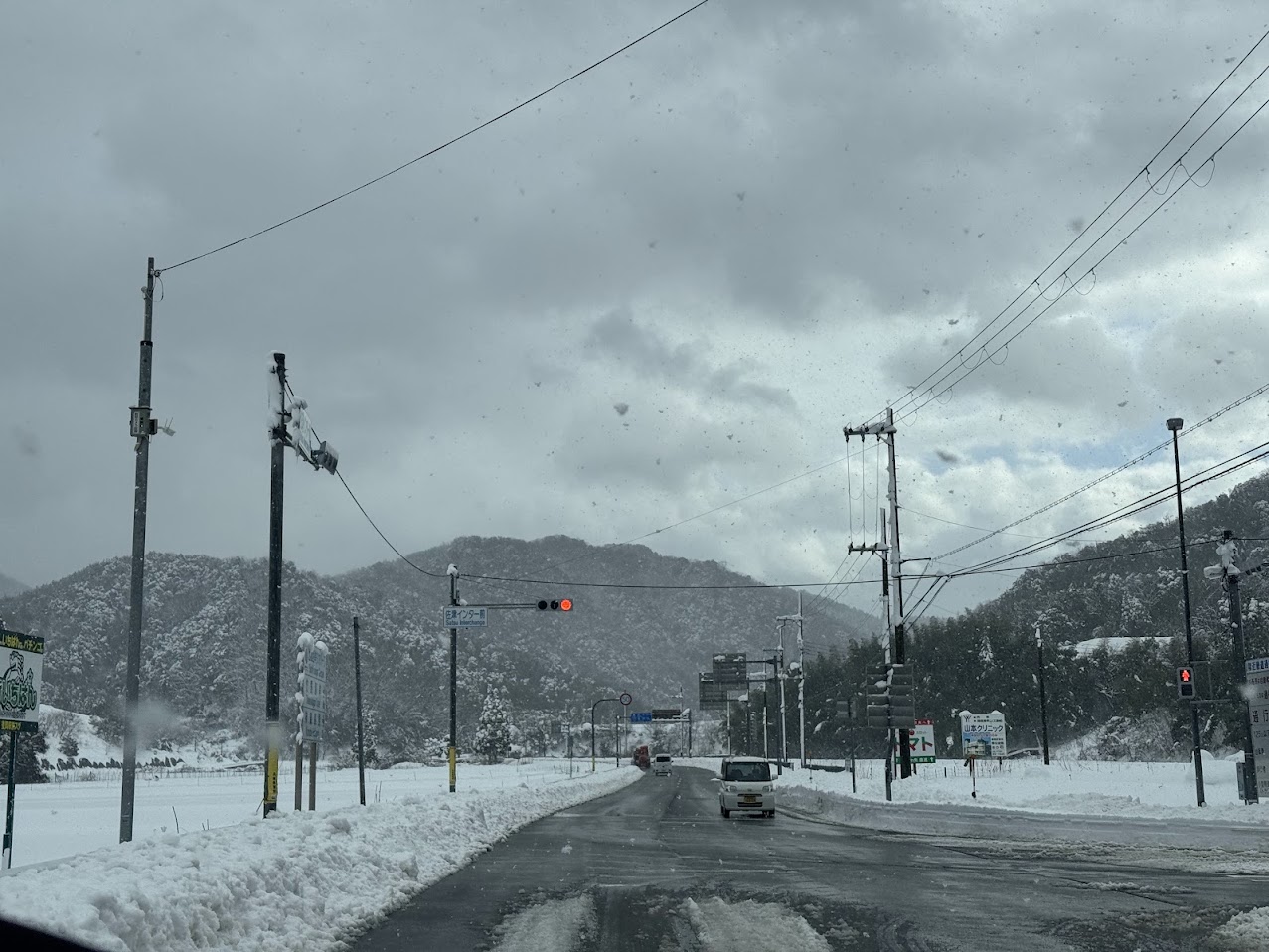 佐津ICにて（1/18午後）