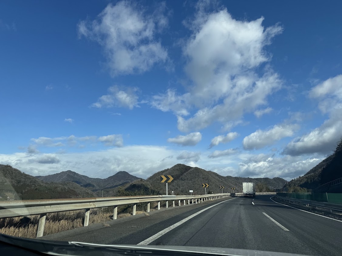 舞鶴若狭道を北上中（R8.1.29.AM撮影）