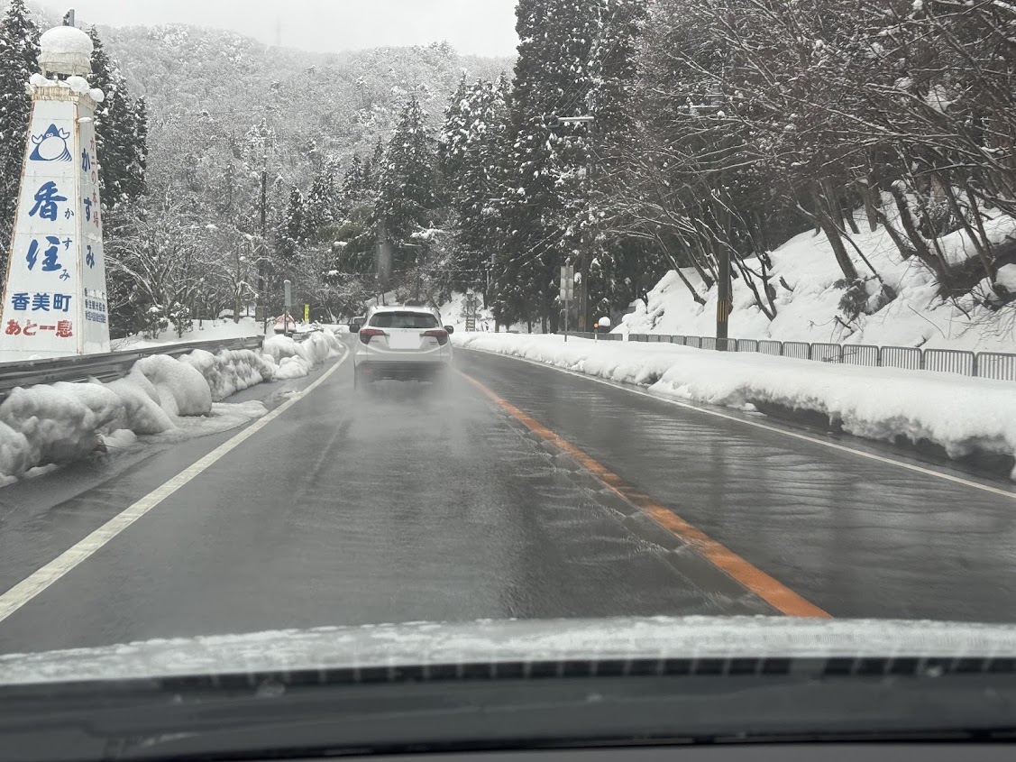 178号線江野トンネル豊岡側手前