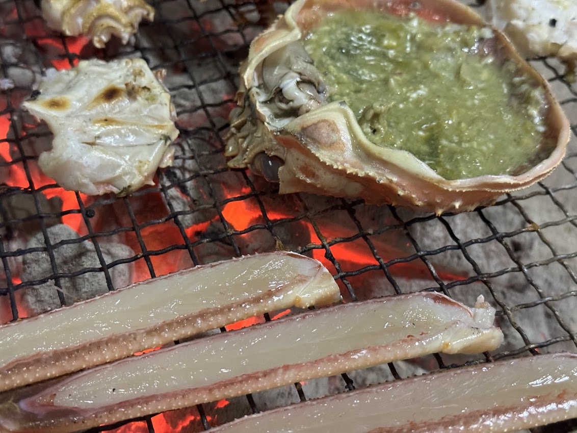 炭火焼きがに&甲羅みそ