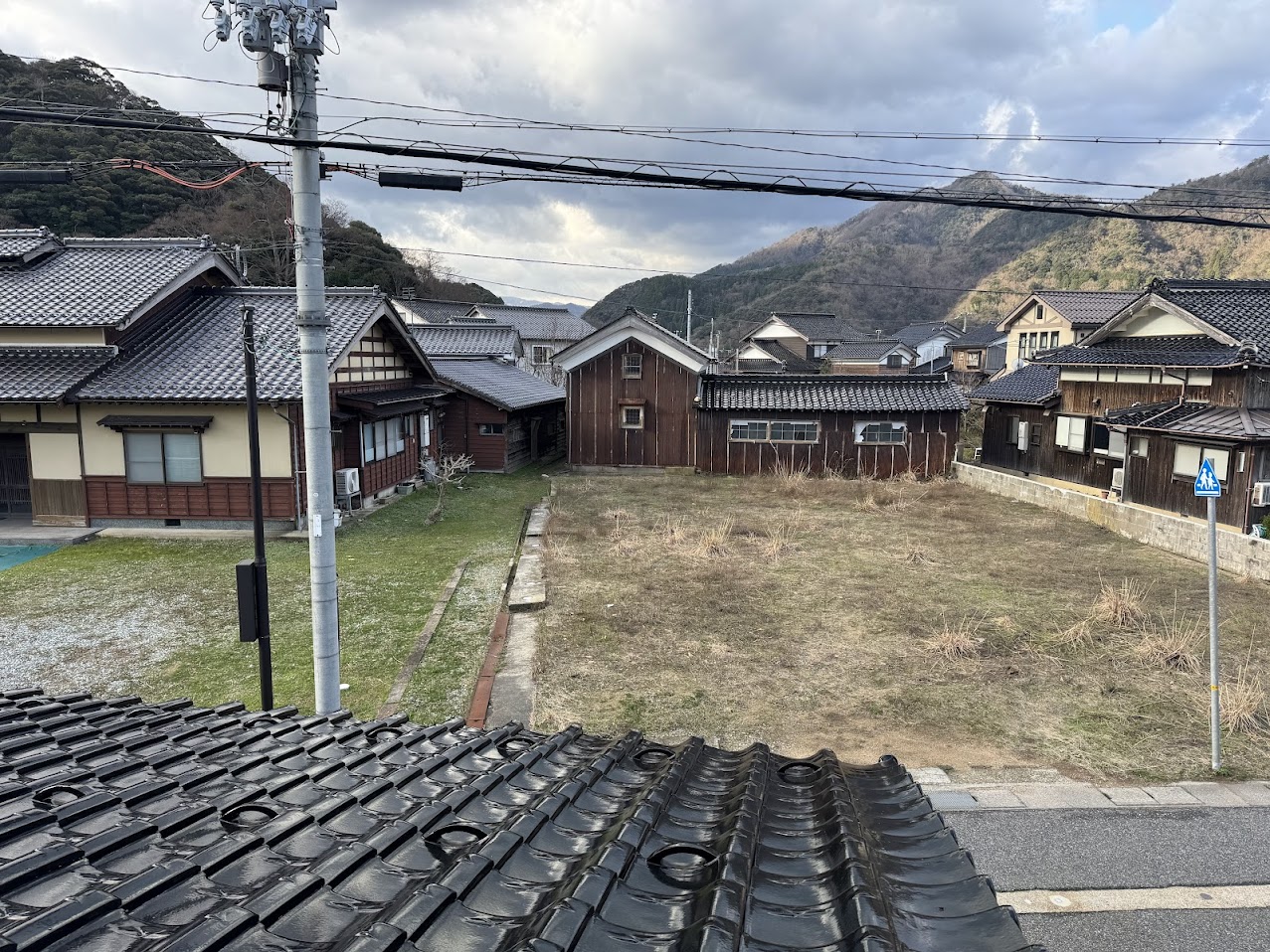 民宿かどや2階からの風景