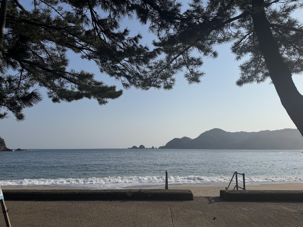 春の佐津海水浴場