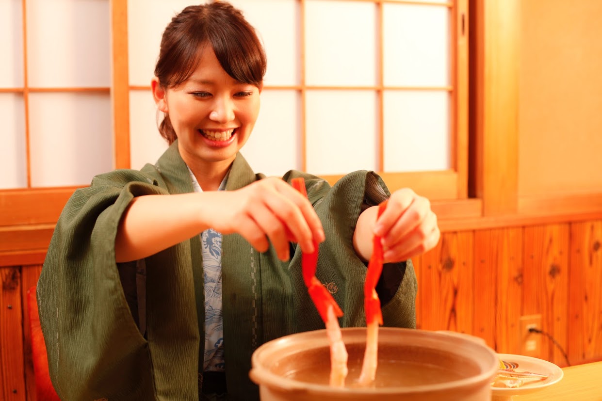 香住ガニでしゃぶしゃぶ