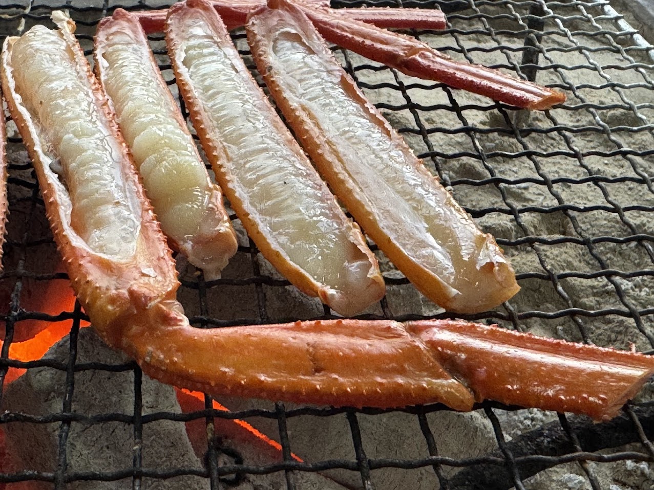 香住ガニの炭火焼き
