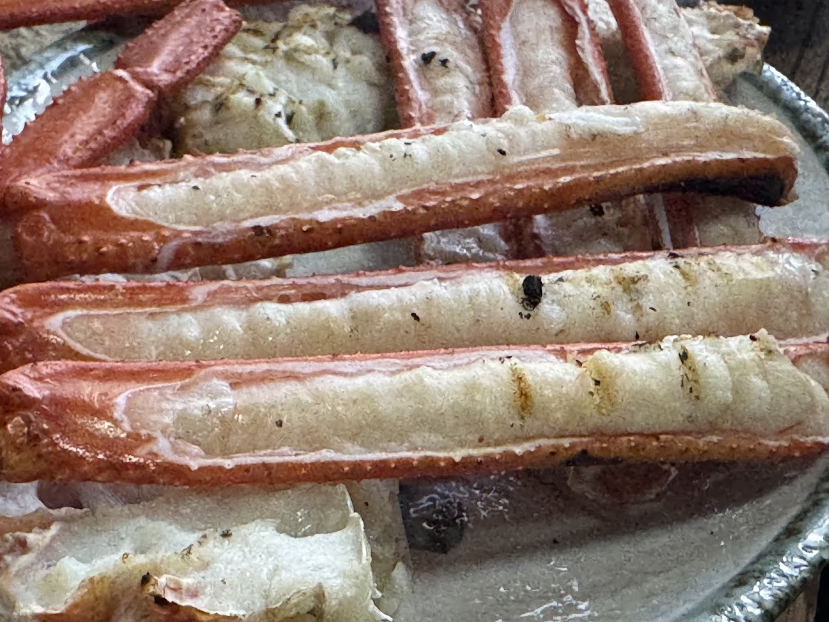 香住ガニの炭火焼き