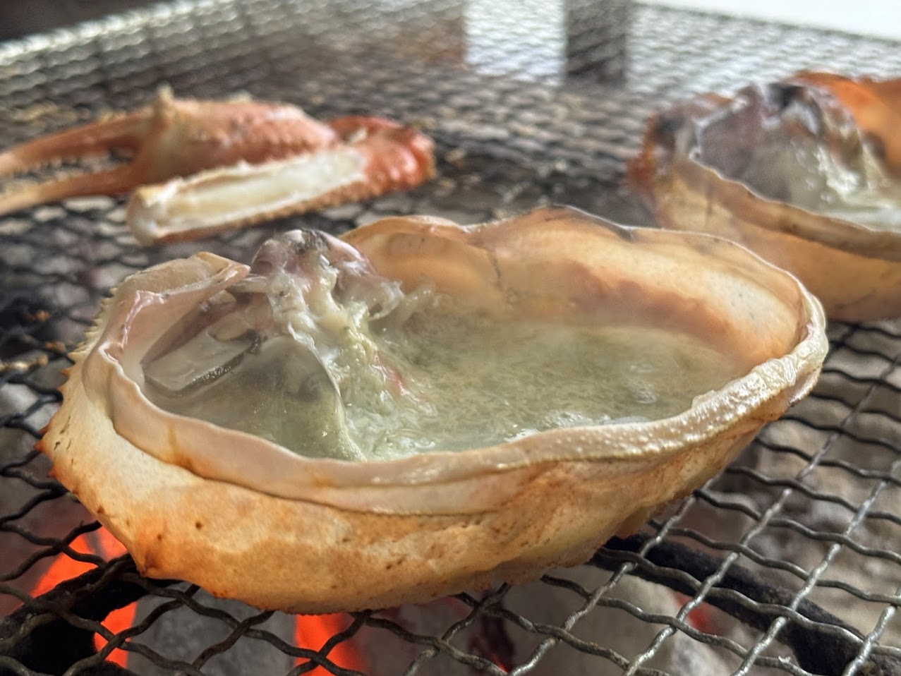 香住ガニの甲羅みそ焼き