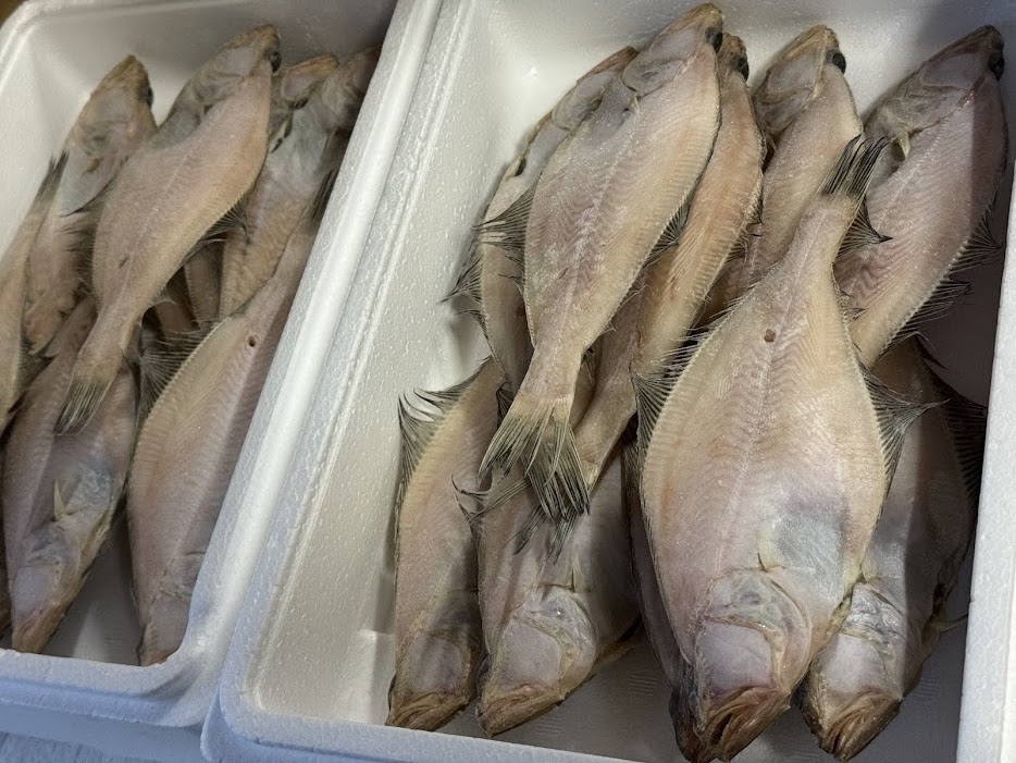 朝食におつけしている一夜干しエテガレイ