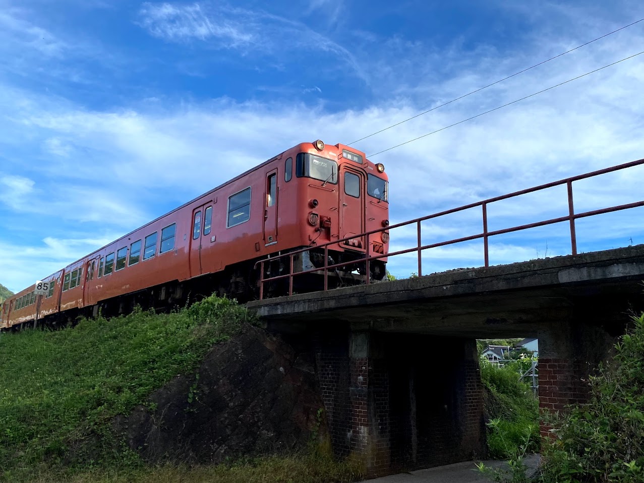 JR山陰本線佐津駅近くの農道にて