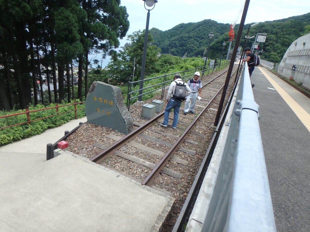 空の駅あまるべにある昔の線路