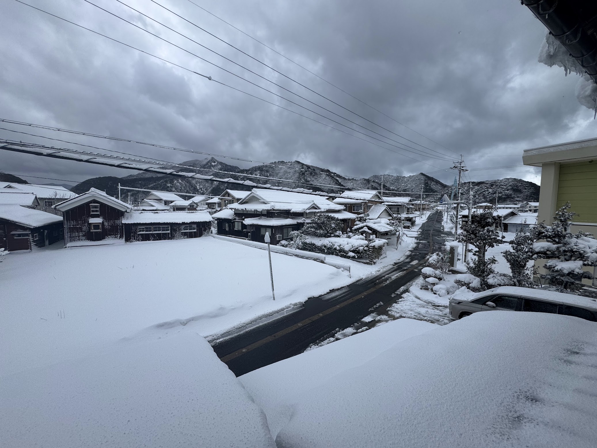 令和8年2月8日かどや2階からの大雪風景