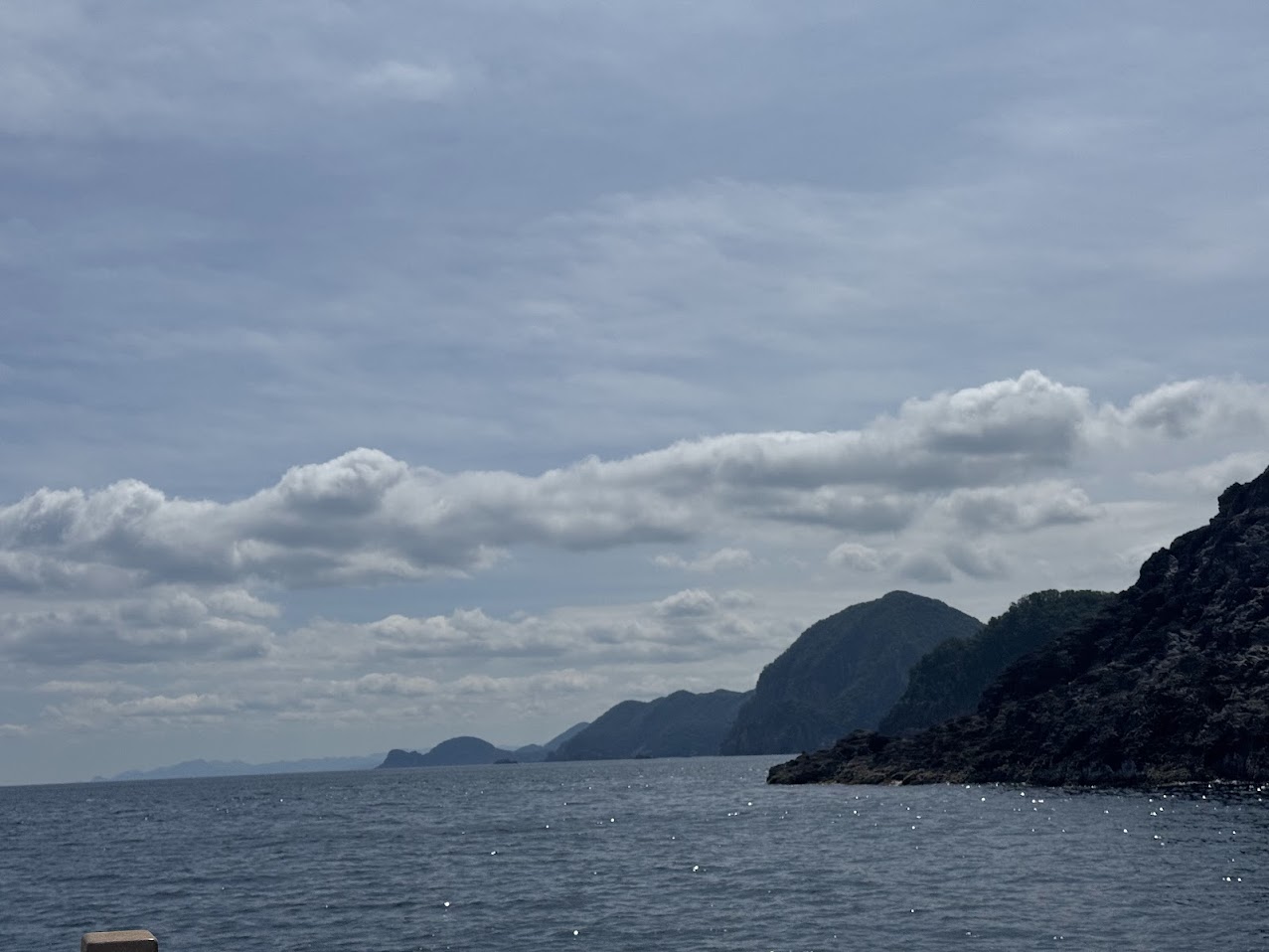 香住東漁港を出て東方面、猫崎半島や丹後半島も見えます！！