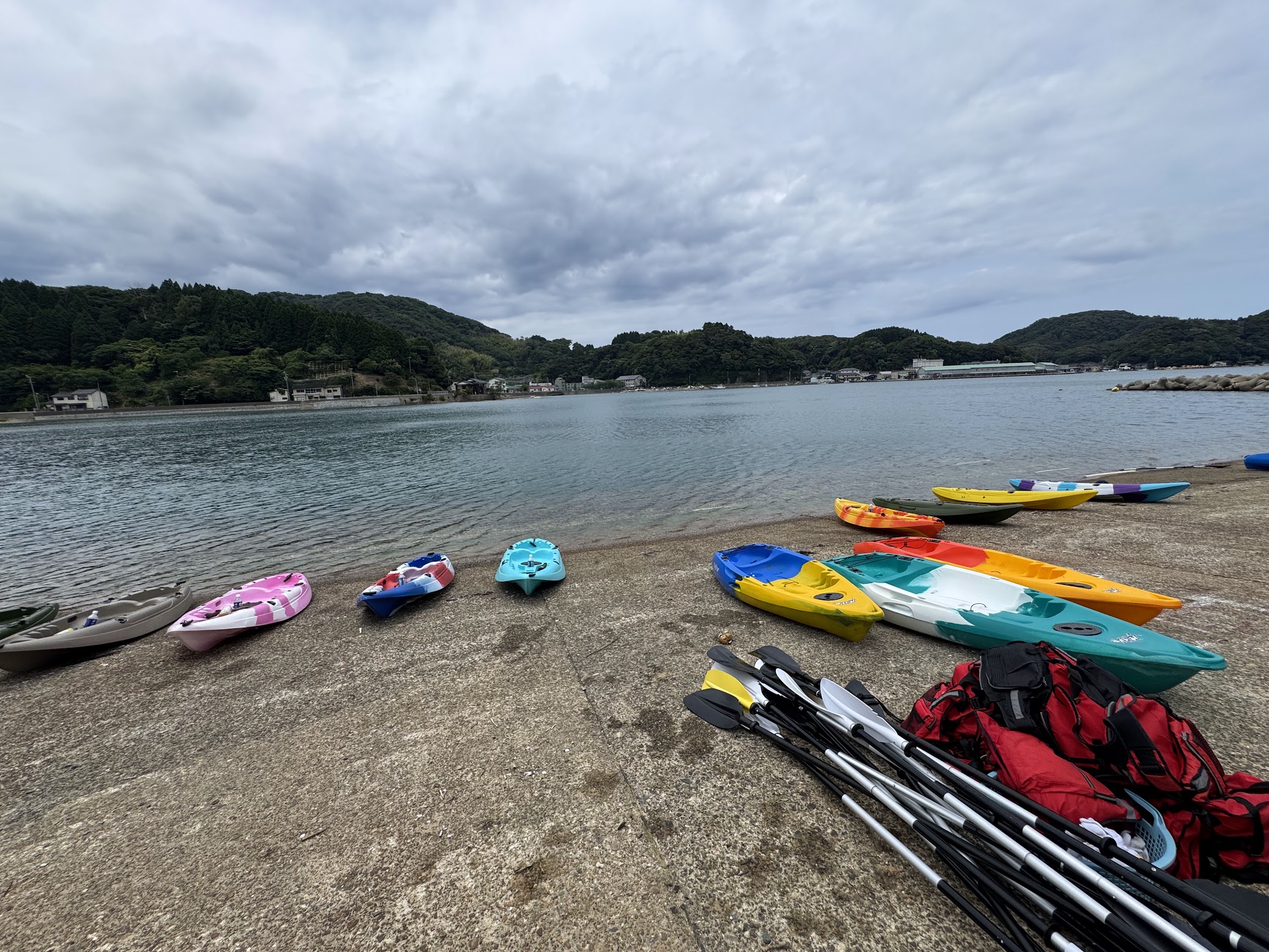 カヌーと柴山港