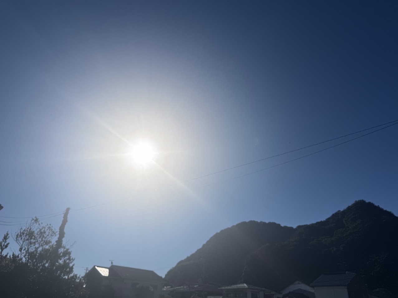 梅雨明け快晴の訓谷集落