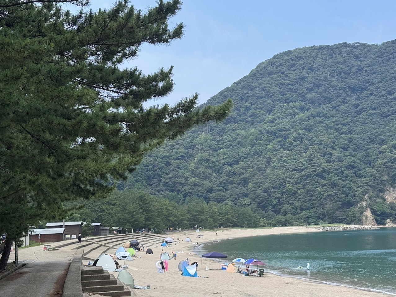 簡易テント持参の方が急増中