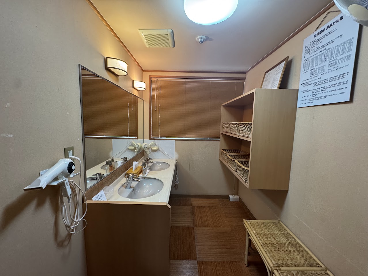 民宿かどや女湯脱衣場