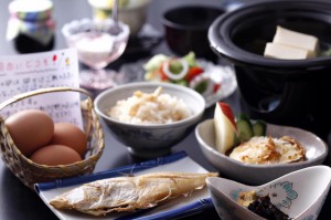 民宿かどやの朝食